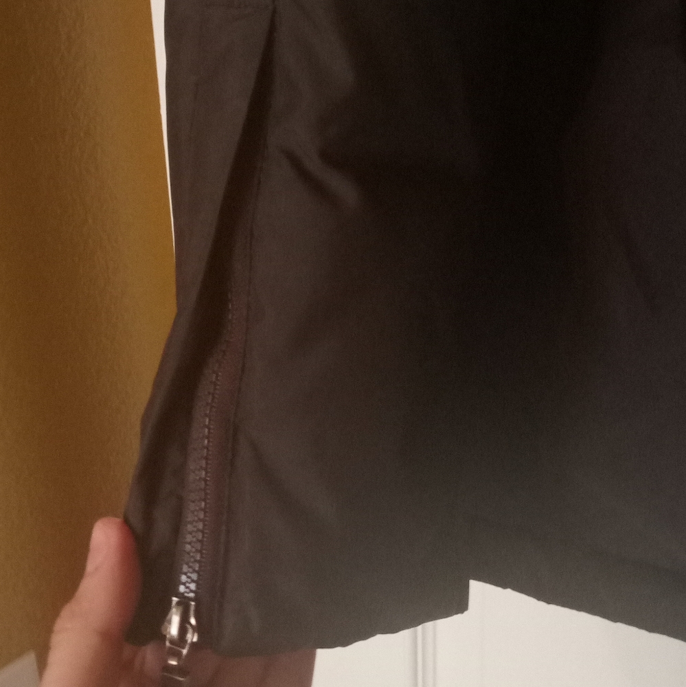 Chocolate Brown DKNY XS Jacket Gorgeous Lining, adjustable waist - Picture 8 of 11
